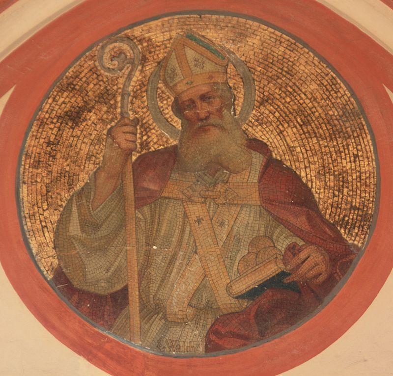 Szent Miklós mozaik látható